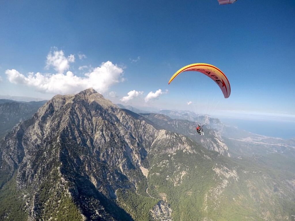 Параглайдинг Тахталы (2365 метров) из Кемере 1